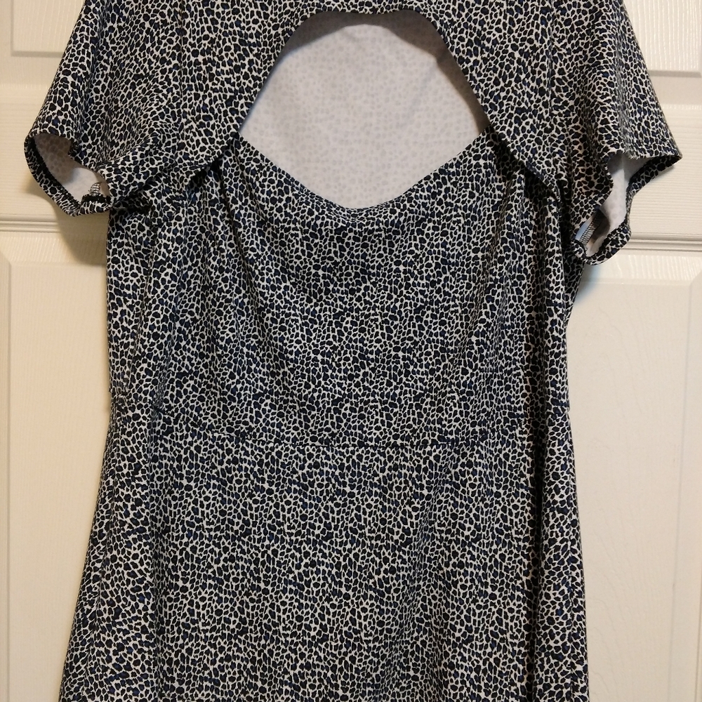 TORRID SUPER CUTE LEOPARD PRINT PEPLUM TOP